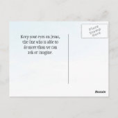 Joshua 1:9 Sei stark und mutig in der Bibel Verse Postkarte (Rückseite)