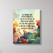 Joshua 1:9 Sei stark und mutig Leinwanddruck (Vorderseite)