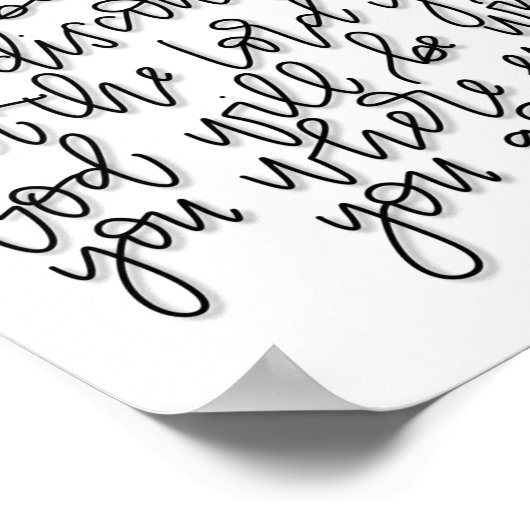 Joshua 1:9 - Sei stark und mutig - Poster (Ecke)