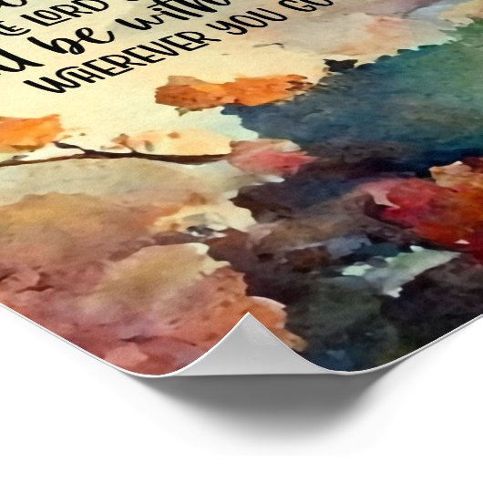 Joshua 1:9 Sei stark und mutig Poster (Ecke)