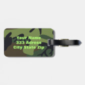 Joshua 1:9 Soldier Gepäckanhänger mit Ledergurt (Rückseite horizontal)