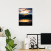 Joshua 1:9 Sonnenuntergang Foto Poster (Heimbüro)