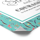 Joshua 1:9 | STARK UND MUTIG Poster (Ecke)