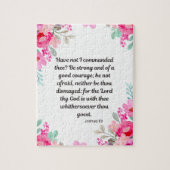 Joshua 1:9 - Starke und gute Courage Puzzle (Vertikal)