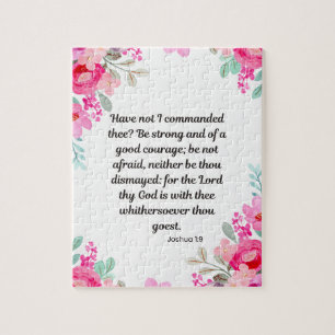 Joshua 1:9 - Starke und gute Courage Puzzle