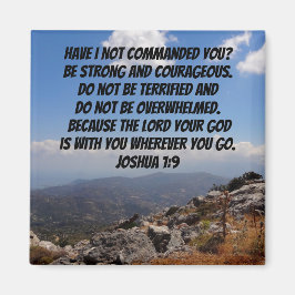 Joshua 1:9 Starke und mutige Bibelverse Magnet