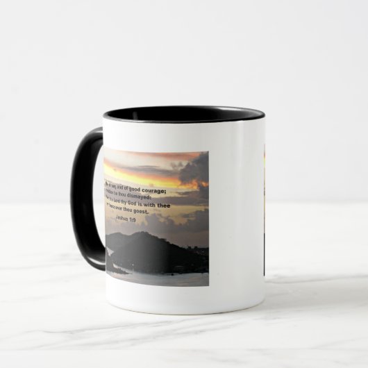 Joshua 1:9 tasse (Vorderseite Links)