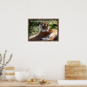 Joshua 1:9 Tiger Poster (Küche)