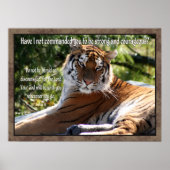 Joshua 1:9 Tiger Poster (Vorne)