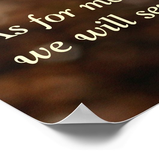 Joshua 24:15 Bibelverse Daffodil Poster (Ecke)