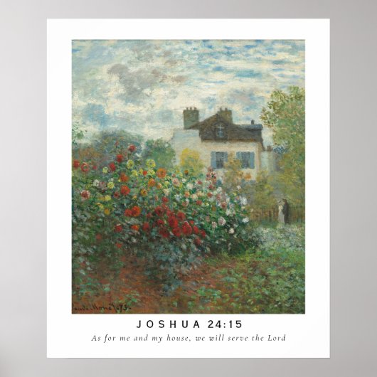 Joshua 24:15 Bible Verse Poster (Vorne)