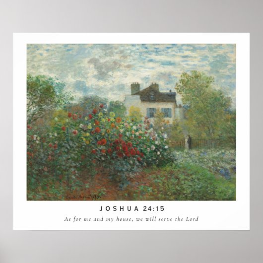 Joshua 24:15 Bible Verse Poster (Vorne)