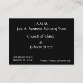 Joshua 24:15 "Choose This Day" Visitenkarte (Rückseite)