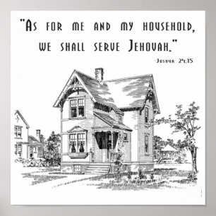 Joshua-24:15 Druck Poster