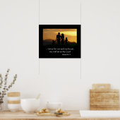 Joshua 24:15 Familienposter Poster (Küche)