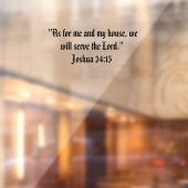 Joshua 24:15 fensteraufkleber (Blatt 2)