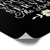 Joshua 24:15 für mich und mein Haus Blumenkohl Poster (Ecke)