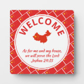 Joshua 24:15 für mich und meine CHINA im Haus Fotoplatte (Vorderseite)