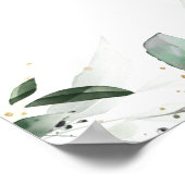 Joshua 24:15 Nahtlose Grenzen von Blätter Poster (Ecke)