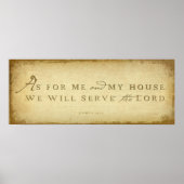 Joshua 24:15 poster (Vorne)