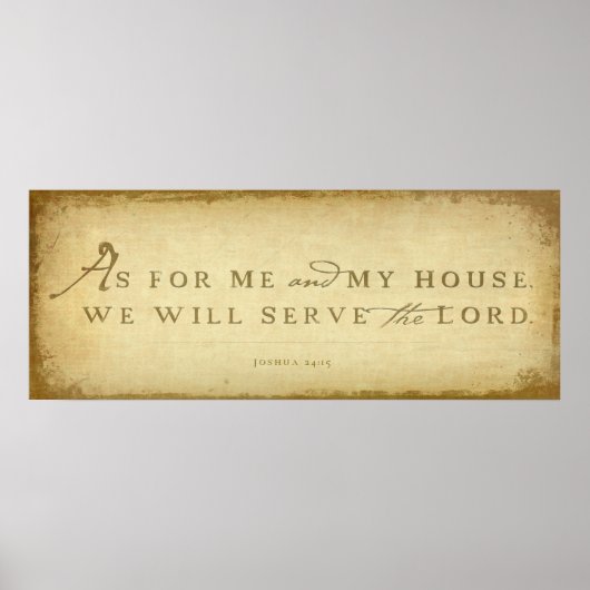 Joshua 24:15 poster (Vorne)
