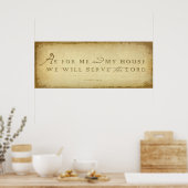 Joshua 24:15 poster (Küche)