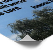 Joshua 24:15 poster (Ecke)