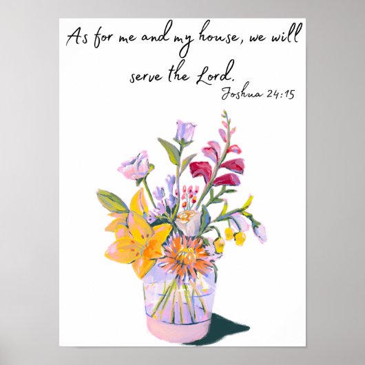 Joshua 24:15 Poster (Vorne)