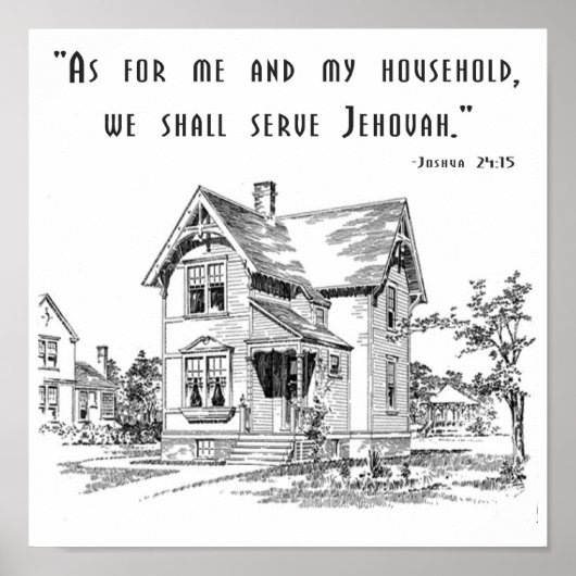 Joshua 24:15 Print Poster (Vorne)