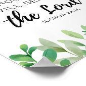 Joshua 24:15 Print Poster (Ecke)