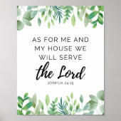 Joshua 24:15 Print Poster (Vorne)