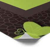 Joshua 24:15 Scripture Verse Butterfly Poster (Ecke)