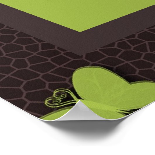 Joshua 24:15 Scripture Verse Butterfly Poster (Ecke)