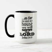 Joshua 24:15 Tasse zum Vater