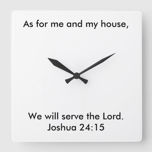 Joshua 24:15 Uhr (Vorderseite)