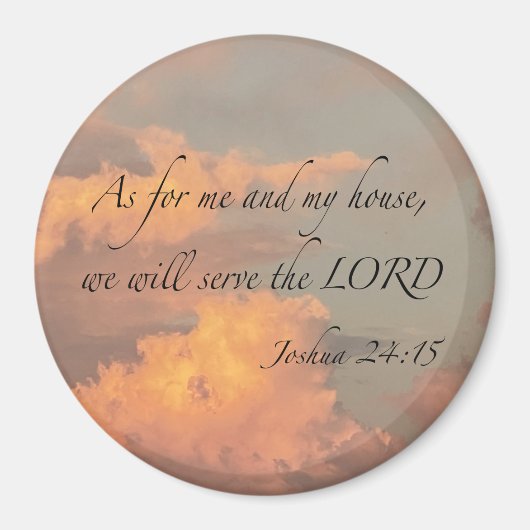 Joshua 24:15 Und ich und... Magnet (Vorne)