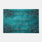 Joshua 24:15 vor der Tür Fußmatte (Vorderseite)