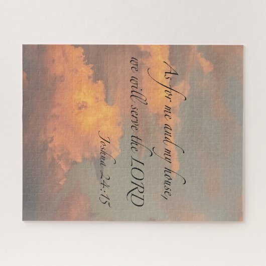 Joshua 24:15 Was mich und...Jigsaw Puzzle angeht (Horizontal)