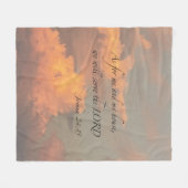 Joshua 24:15 Was mich und mein... Fleece Blanket a (Vorderseite (Horizontal))