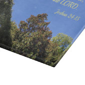 Joshua 24:15 Was mich und mein Haus betrifft, werd Schneidebrett (Ecke)