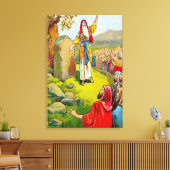 Joshua 24:1-15 Joshuas Abschiedszeit-Leinwand Leinwanddruck (Insitu (Wohnzimmer))