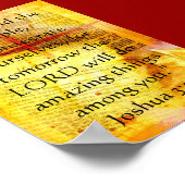 Joshua 3:5-Poster Poster (Ecke)