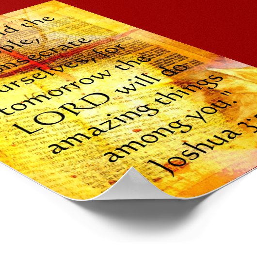 Joshua 3:5-Poster Poster (Ecke)