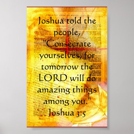 Joshua 3:5-Poster Poster (Vorne)
