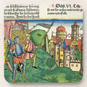 Joshua 6 4-21 der Fall von Jericho, vom 'Nurem Untersetzer
