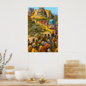 Joshua 6 Israel Captures Jericho Poster (Küche)