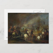 Joshua an den Mauern von Jericho Postkarte (Vorne/Hinten)