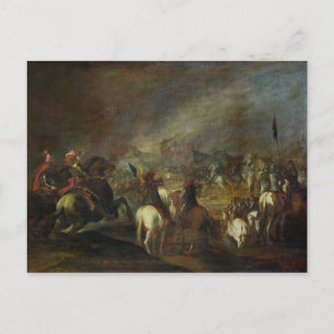 Joshua an den Mauern von Jericho Postkarte