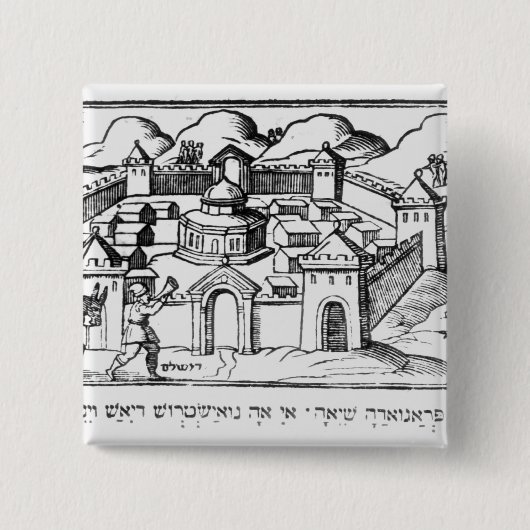 Joshua an den Wänden von Jericho Button (Vorderseite)