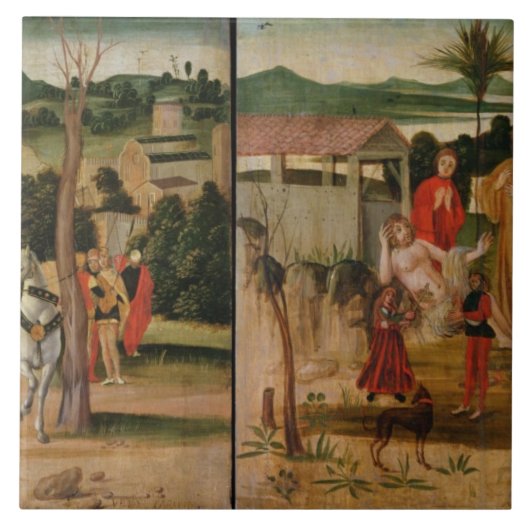 Joshua an den Wänden von Jericho Fliese (Vorderseite)